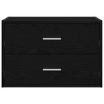 vidaXL Armoire avec 2 tiroirs chêne noir 60x31x40 cm bois d'ingénierie