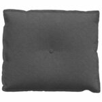 vidaXL Coussin de Dos Gris foncé 60 x 50 cm Tissu en velours côtelé