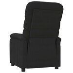 vidaXL Fauteuil inclinable Noir Tissu