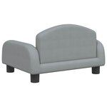 vidaXL Canapé pour enfants gris clair 50x40x30 cm tissu