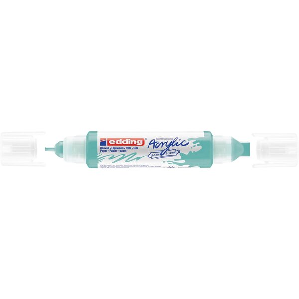 Marqueur Acrylique 3d double pointe 5400 turquoise 2-3 mm  5-10 mm EDDING