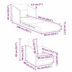 vidaXL Canapé-lit de sol 2-en-1 gris foncé 65x80x83 cm en velours