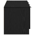 vidaXL Meuble TV Chêne noir 102 x 35 x 36 5 cm Bois d'ingénierie