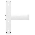 vidaXL Pieds de table à manger en T  2 pièces  blanc  60 x 35 x (72-73) cm  acier