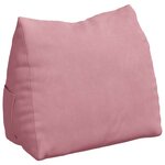 vidaXL Coussin de Dos Rose 60 x 20 x 50 cm Tissu en velours côtelé