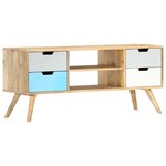 vidaXL Meuble TV 110x35x48 cm Bois de manguier massif