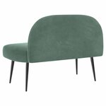 vidaXL Banc rembourré avec dossier Vert marin 110 x 60 x 76 cm Velours