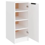 vidaXL Armoire à chaussures Blanc 30x35x70 cm Bois d'ingénierie