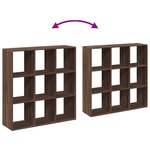 vidaXL Étagère séparatrice de pièce chêne marron 102x29x103 5 cm
