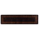 vidaXL Coureur de Tapis MARSA Noir 50 x 200 cm Polyester et PVC