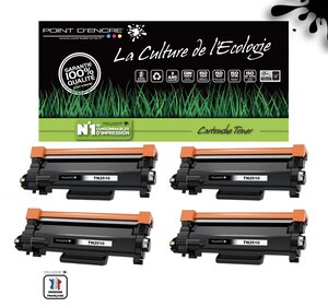 TN2510XL - 4 X NOIR - Grande capacité