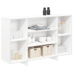 vidaXL Buffet blanc 120x30x75 cm bois d'ingénierie