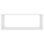 vidaXL Étagères murales cube 2 Pièces Blanc 60x15x23 cm Bois d’ingénierie