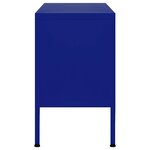 vidaXL Meuble TV Bleu marine 105x35x50 cm Acier