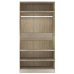 vidaXL Garde-robe Chêne sonoma 100x50x200 cm Bois d'ingénierie