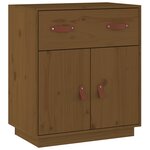 vidaXL Buffet Marron miel 65 5x40x75 cm Bois massif de pin
