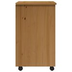 vidaXL Armoire roulante avec tiroirs MOSS bois de pin marron miel