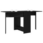 vidaXL Table à dîner 138 x 70 x 73 5 cm Bois d'ingénierie Chêne noir