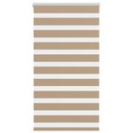 vidaXL Store zèbre marron sable largeur du tissu 85 9 cm polyester