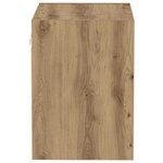 vidaXL Étagère flottante avec étagère 2 Pièces Marron 40 x 28 5 x 40 cm