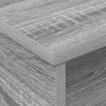vidaXL Table de chevet 2 Pièces Gris Sonoma 40 x 31 x 15 cm