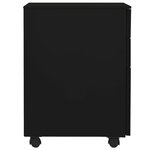 vidaXL Classeur mobile Noir 39x45x60 cm Acier