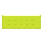 vidaXL Coussin de banc de jardin vert brillant 150x50x3cm tissu oxford
