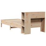 vidaXL Lit bibliothèque sans matelas 90x200 cm bois de pin massif