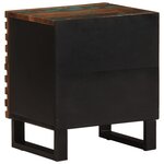 vidaXL Tables de chevet 2 Pièces 40x34x46 cm bois massif de récupération
