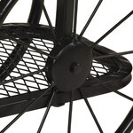 vidaXL Table console 112x36x76 cm bois massif de manguier et fer