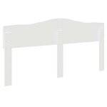 vidaXL Tête de lit Blanc Brillant 200 cm Bois d'ingénierie
