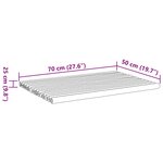 vidaXL Tapis de bain 2 Pièces 70x50 cm bambou