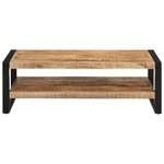vidaXL Table basse 120x55x40 cm Bois de manguier massif