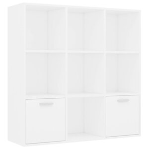 vidaXL Bibliothèque Blanc 98x30x98 cm Bois d’ingénierie