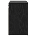 vidaXL Cabinet à chaussures avec étagère Chêne noir 77.5 x 30 x 51 cm