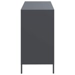 vidaXL Buffet anthracite 101 5x39x73 5 cm acier laminé à froid
