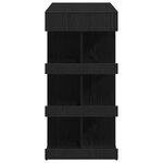 vidaXL Table de bar Chêne noir 100 x 48 x 101 5 cm Bois d'ingénierie