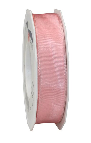 Ruban de soie acetat laitonné lyon 25-m-rouleau 25 mm prune