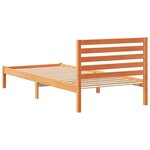 vidaXL Cadre de lit Marron cire 80 x 220 cm Bois massif en pin