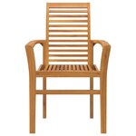 vidaXL Chaise de jardin empilable Marron 62 5 x 54 5 x 95 5 cm