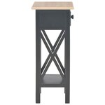 vidaXL Table d'appoint Noir 27 x 27 x 65 5 cm Bois