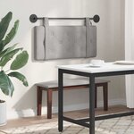 vidaXL Tête de lit suspendue Avec lumière LED Gris clair Velours