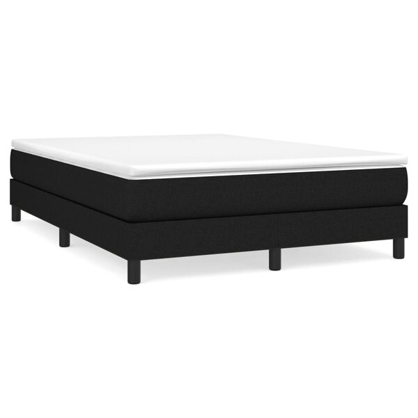 vidaXL Cadre de lit Noir 140x200 cm Tissu