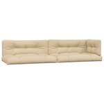 vidaXL Salon palette de jardin avec coussins 5Pièces bois d'acacia massif