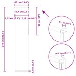 vidaXL Store enrouleur occultant largeur du tissu 55 7 cm polyester