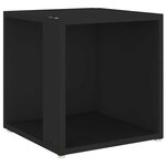 vidaXL Table d'appoint Noir 33x33x34 5 cm Aggloméré