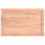 vidaXL Dessus de table marron clair bois chêne massif traité