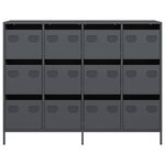 vidaXL Buffet anthracite 135x39x103 5 cm acier laminé à froid