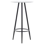 vidaXL Table de bar Blanc 60 x 107 5 cm MDF