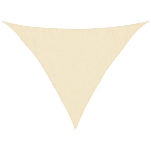 vidaXL Voile d'ombrage 160 g/m² Crème 3 5x3 5x4 9 m PEHD